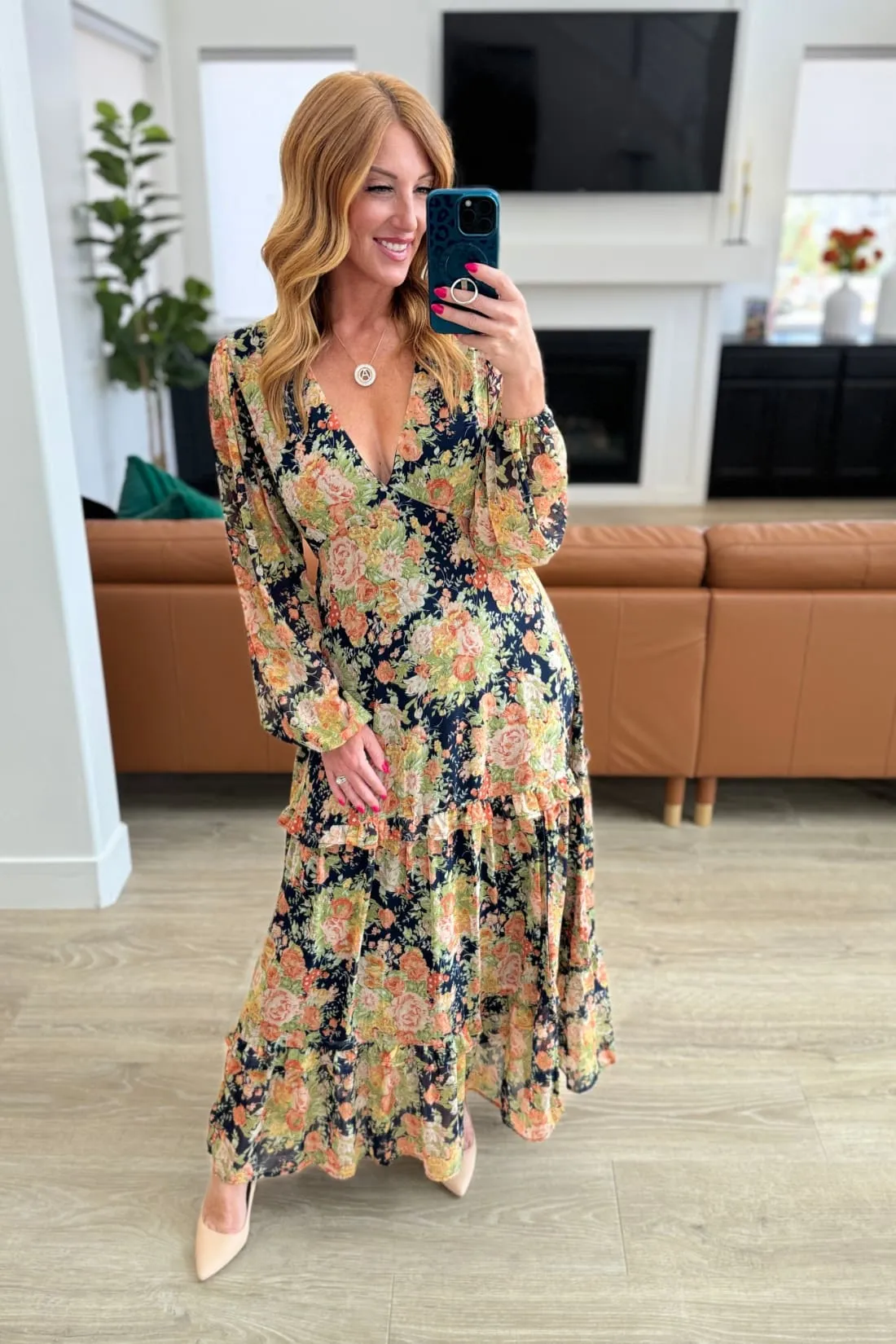 My Heart Will Go On Tiered Balloon Sleeve Dress