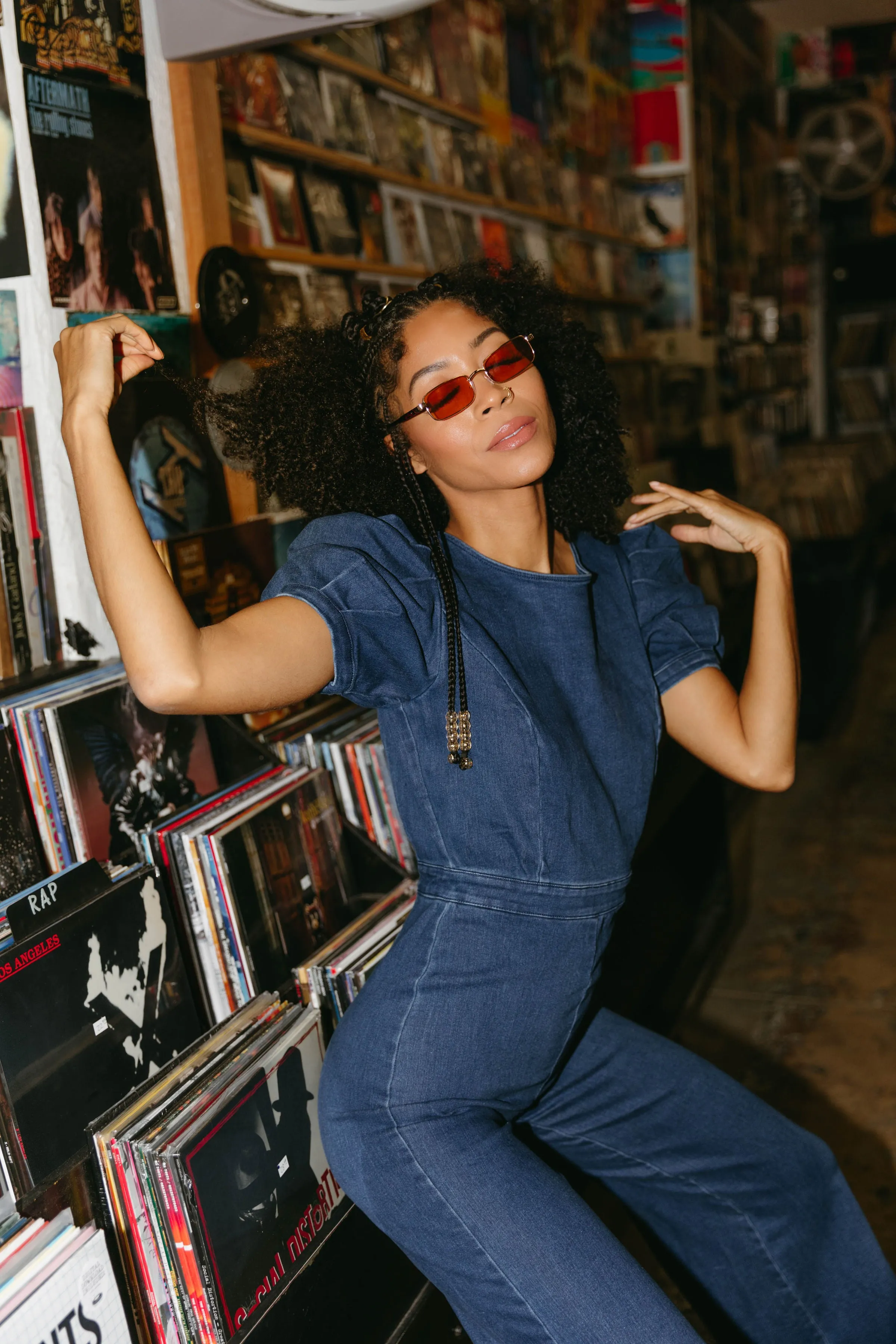 My Love is Like Whoa Denim Jumpsuit