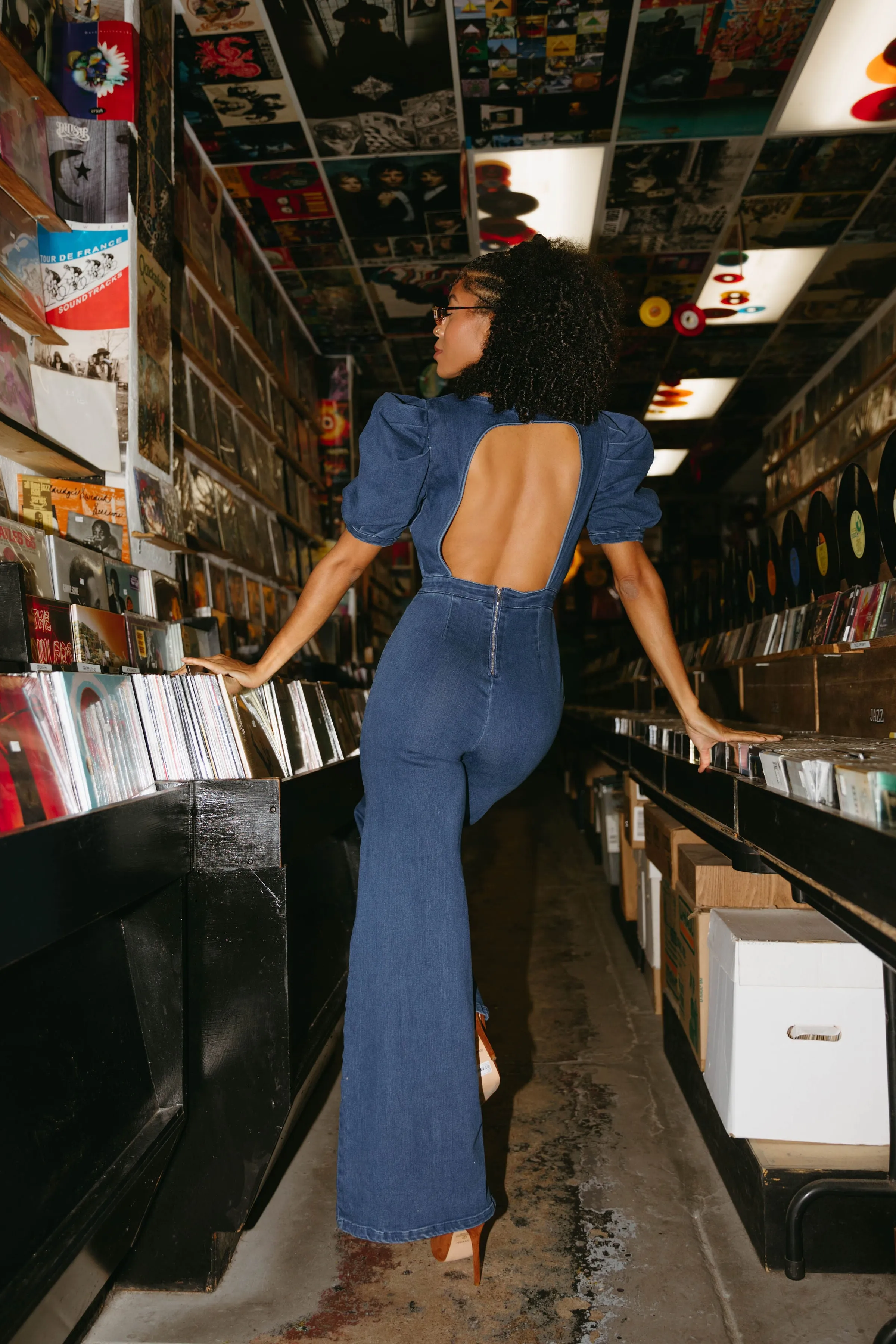 My Love is Like Whoa Denim Jumpsuit