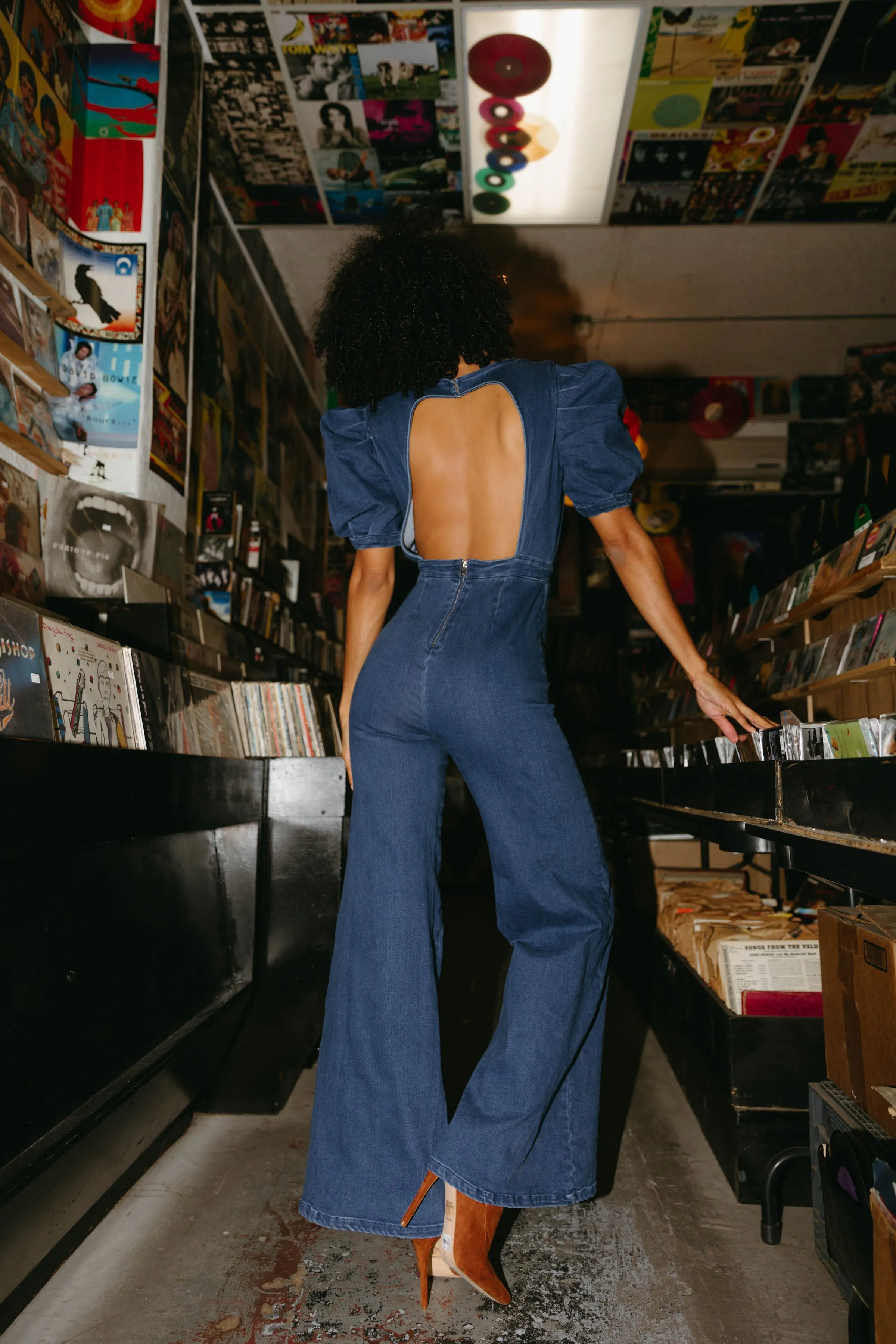 My Love is Like Whoa Denim Jumpsuit
