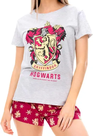 New Harry Potter Pajamas for Women | Hogwarts Pj Set | Gryffindor Cotton Short Pajama Set Sz XXL