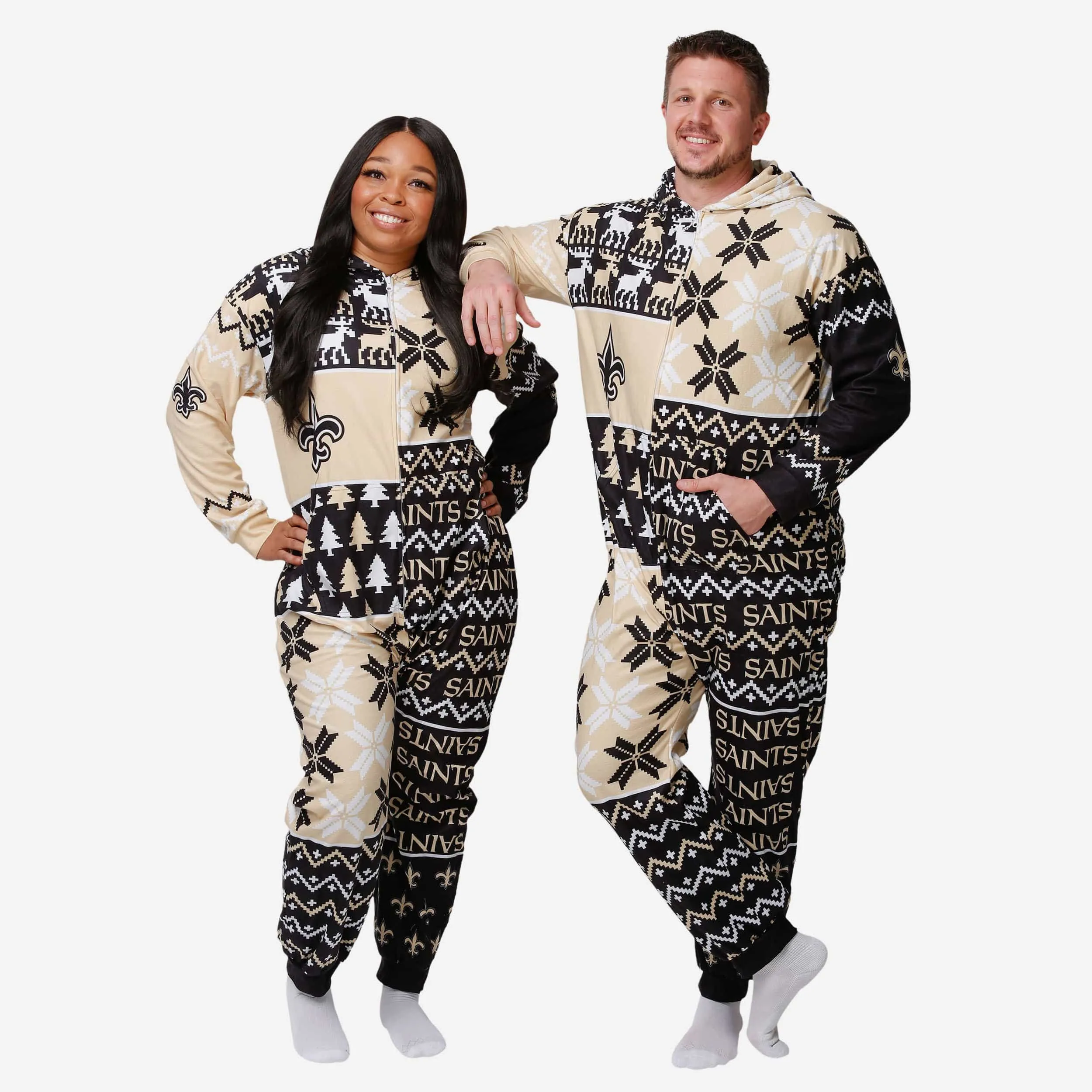 New Orleans Saints Busy Block One Piece Pajamas