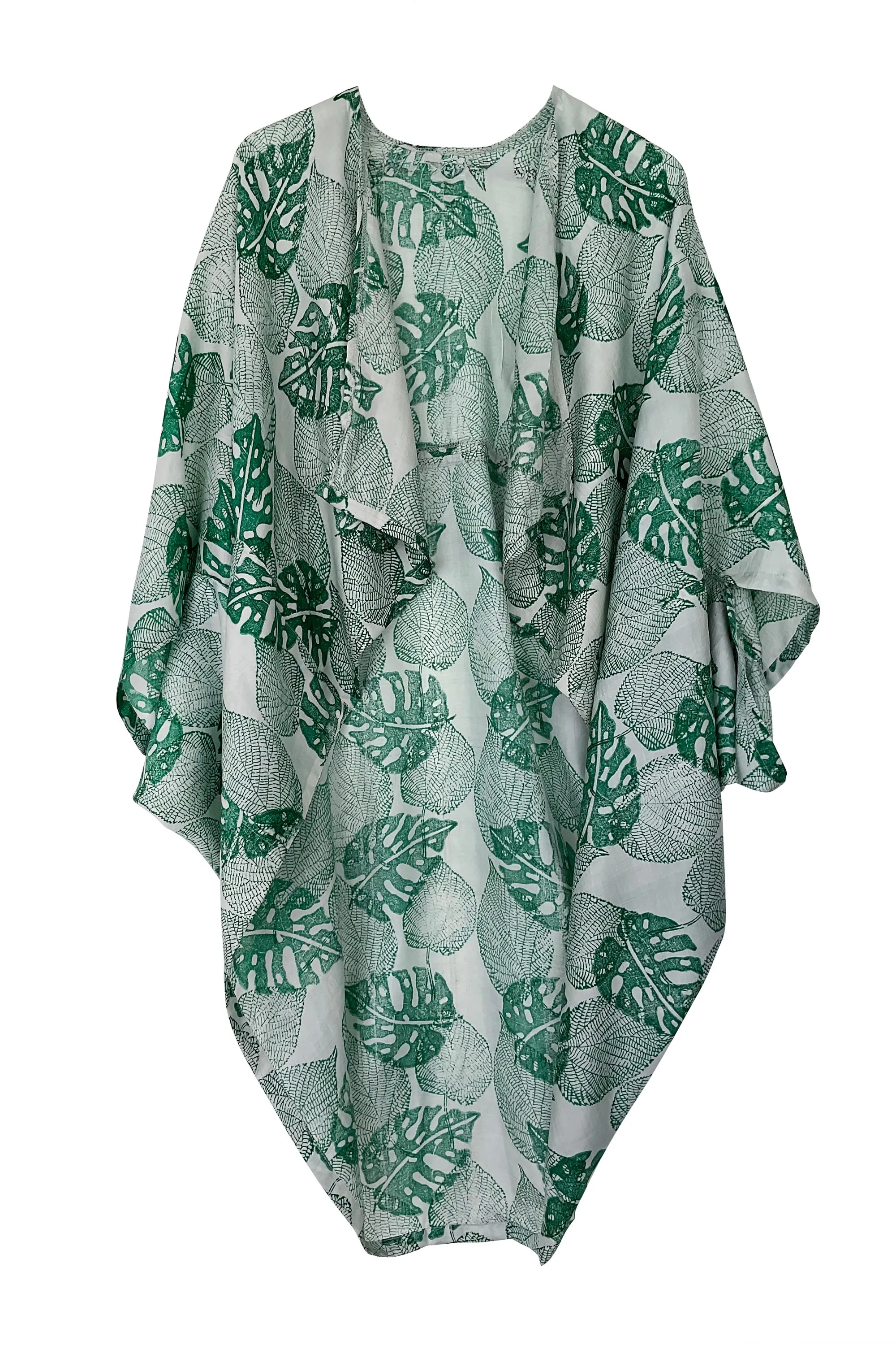 NEW! Peace Silk Kimono Monstera