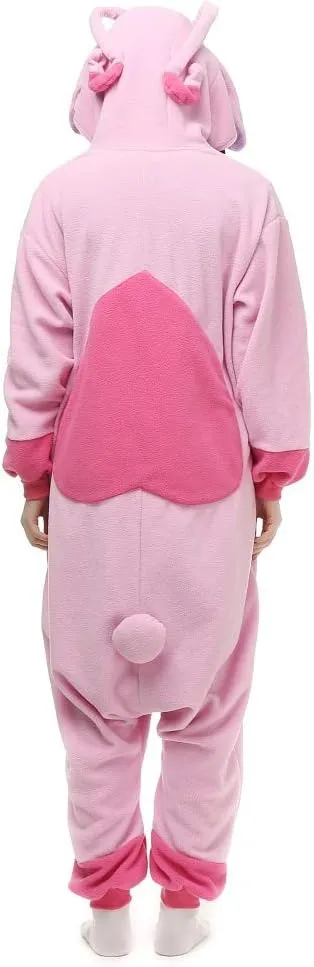 NEW TSMY Unisex Adults Lilo & Stitch Pink Stitch Onesie Pajamas Pink - Size Large - Retails $56 