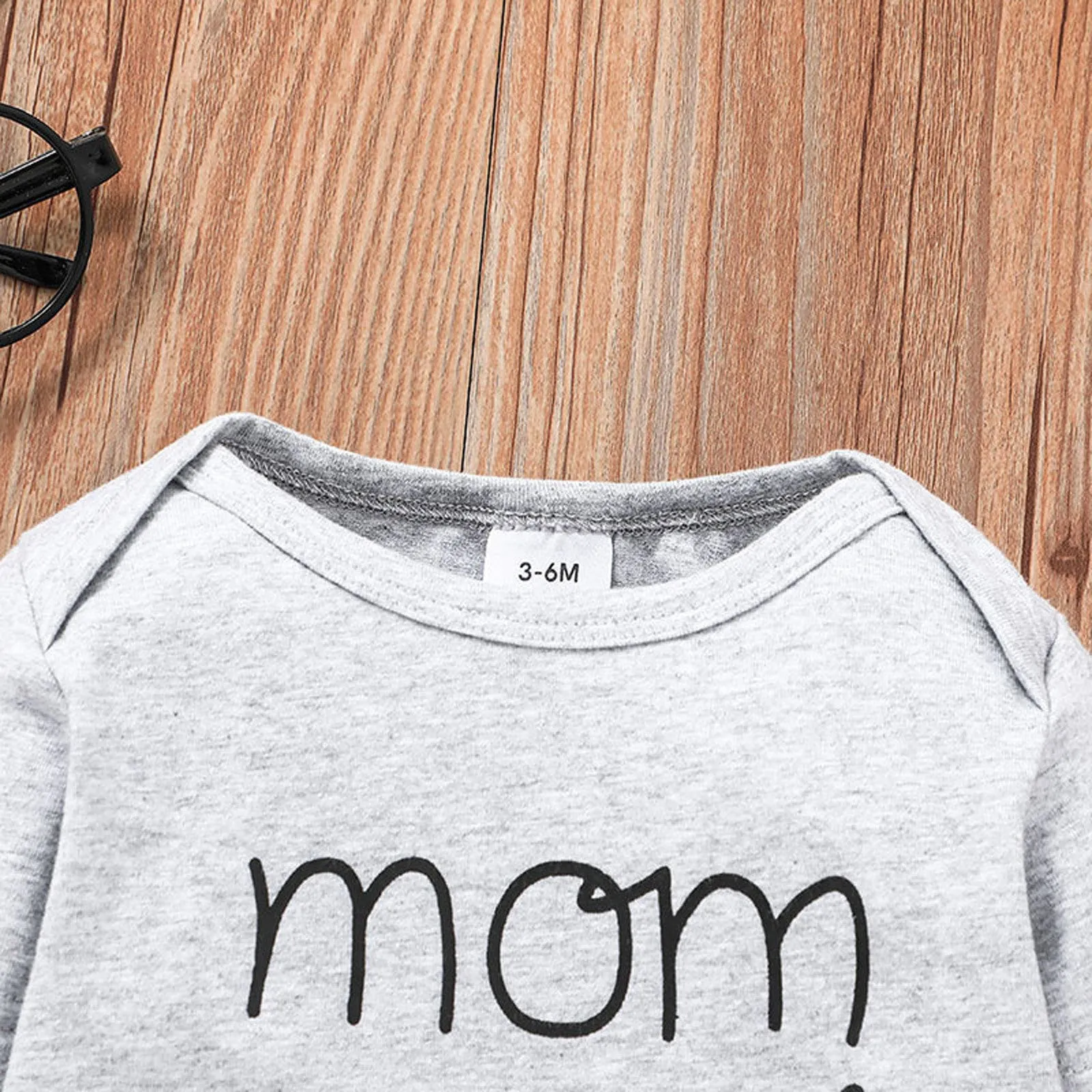 Newborn Infant Romper Unisex Letter Printed long sleeve Romper