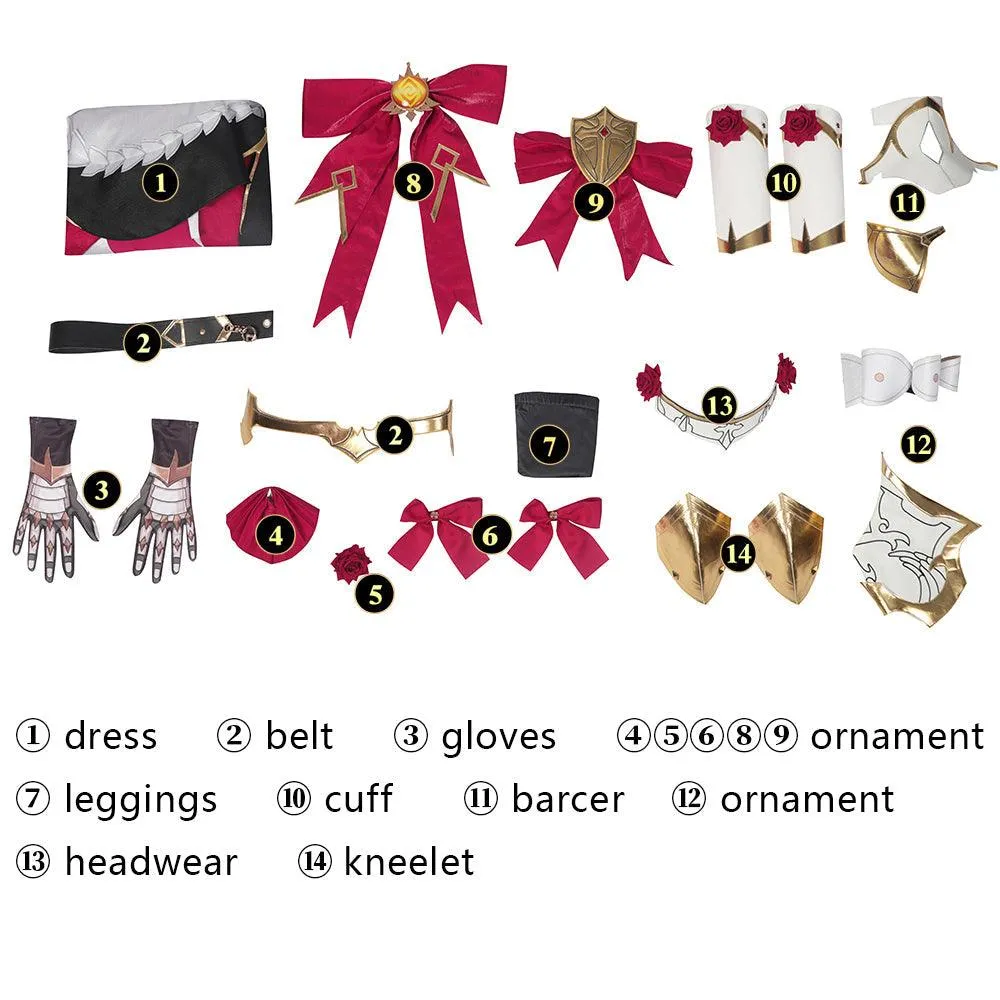 Noelle Outfit Cosplay Costume
