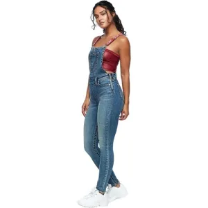 NWOT  True Religion  Skinny Denim overalls. RN112790 202206   Red Straps SzXS