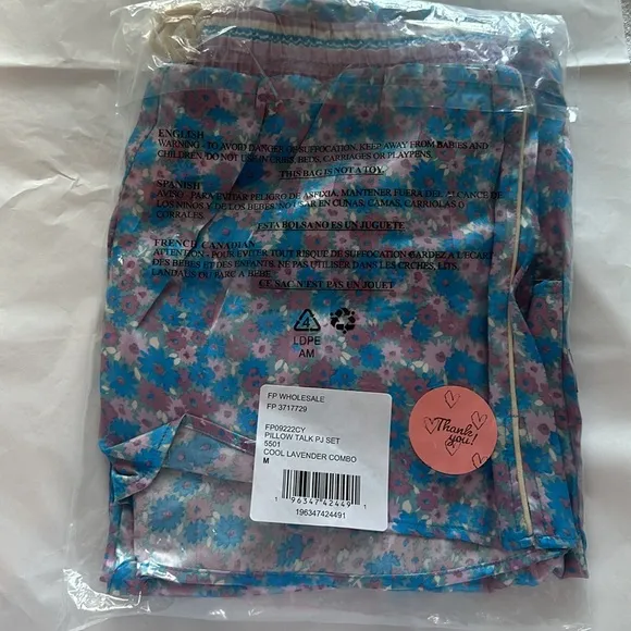 NWT Free People Pillow Talk Satin Short Pajamas‎