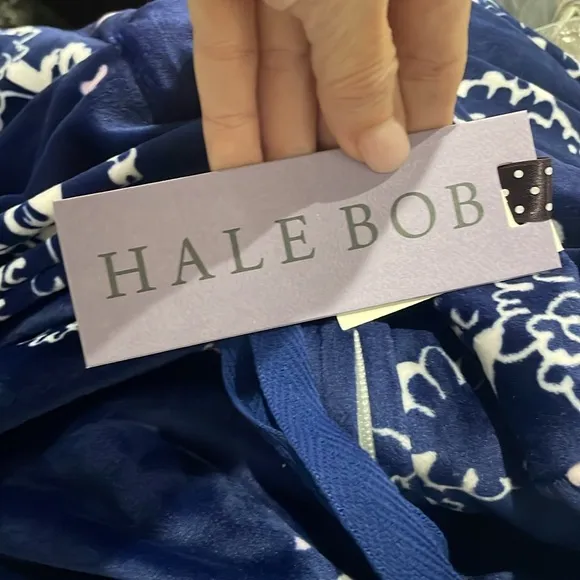 NWT Hale Bob Onesie Zip UpHoodie Pajamas with Poodle Print Sz Large $188
