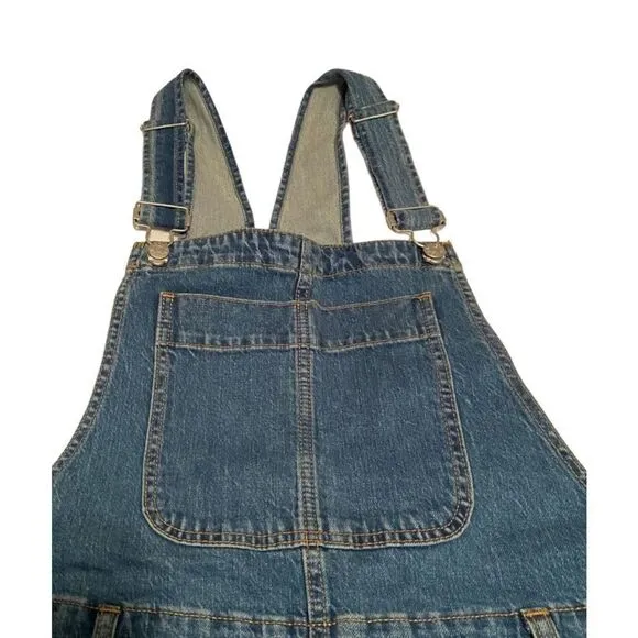 NWT j crew blue denim overalls size XL