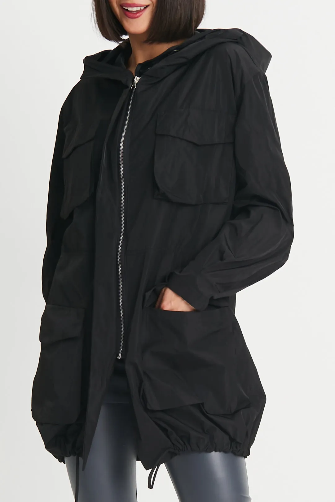 Nylon Cargo Jacket