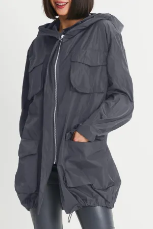 Nylon Cargo Jacket