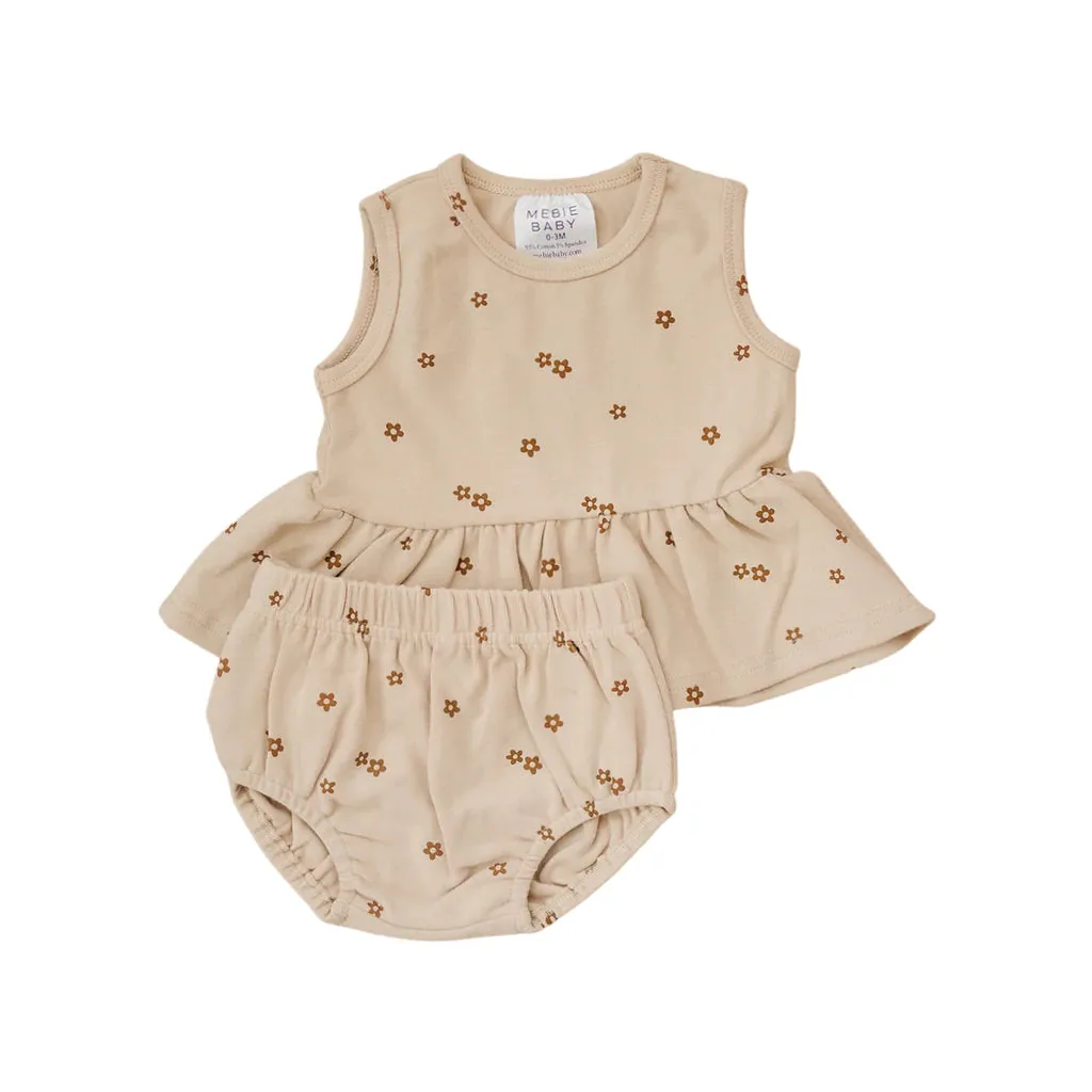 Oat Floral Peplum Set
