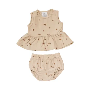 Oat Floral Peplum Set