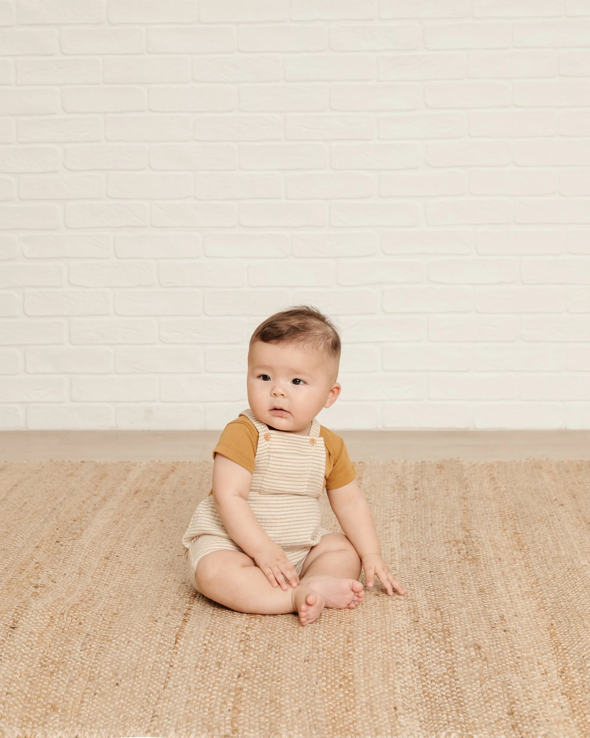 Ocre Stripe Overalls