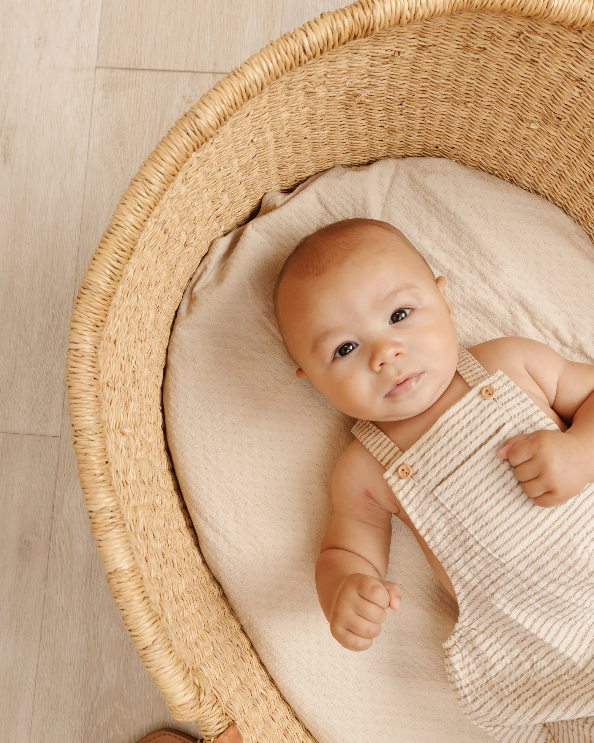 Ocre Stripe Overalls