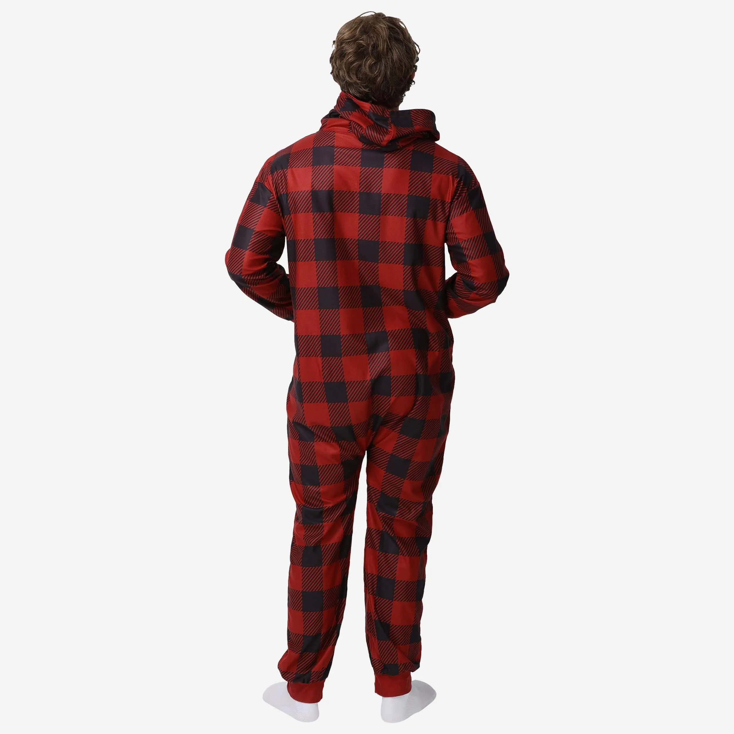 Oklahoma Sooners Plaid One Piece Pajamas