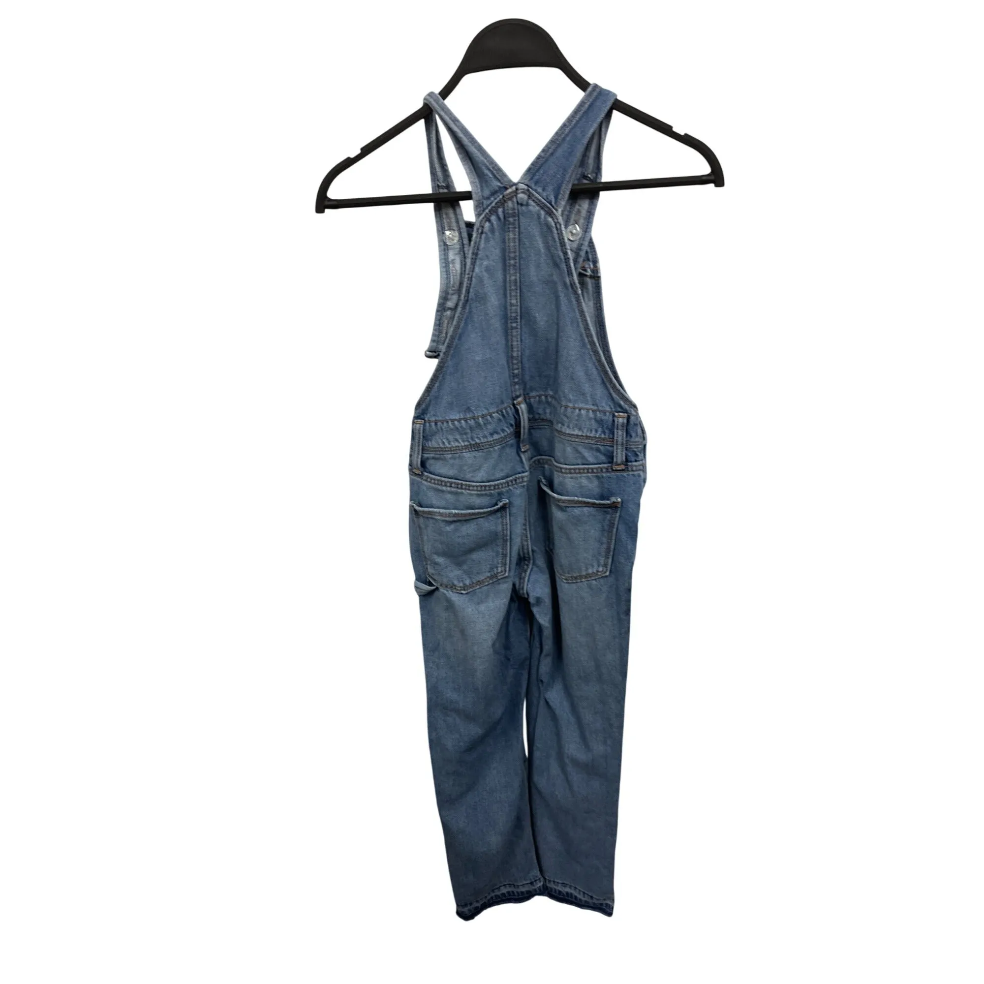 Old Navy Kids Denim Overalls M (8) Blue Adjustable Straps Pockets