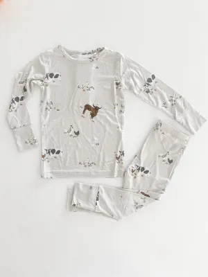 On the Farm two-piece pajamas