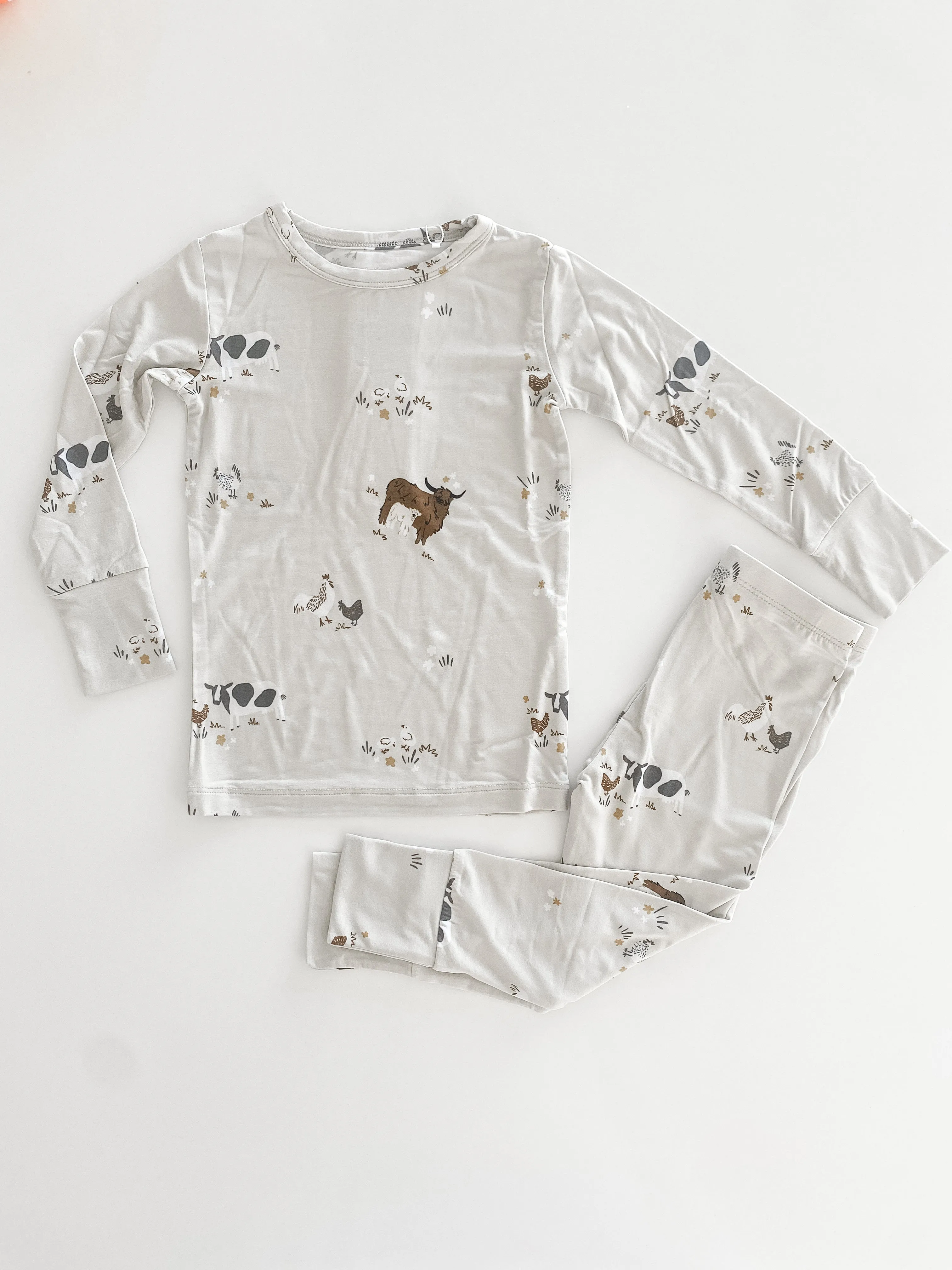 On the Farm two-piece pajamas