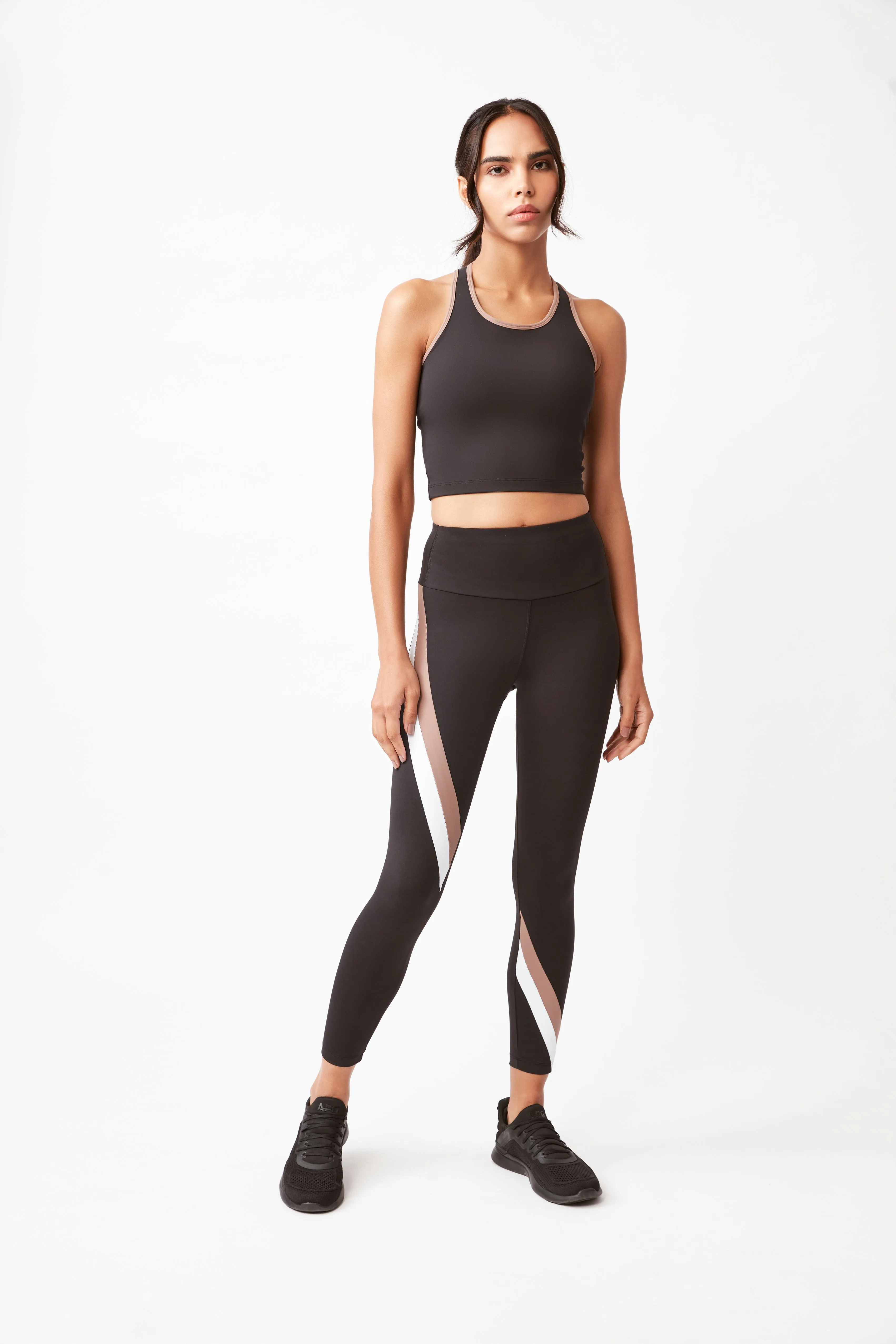 Onyx Candy Stripe Leggings