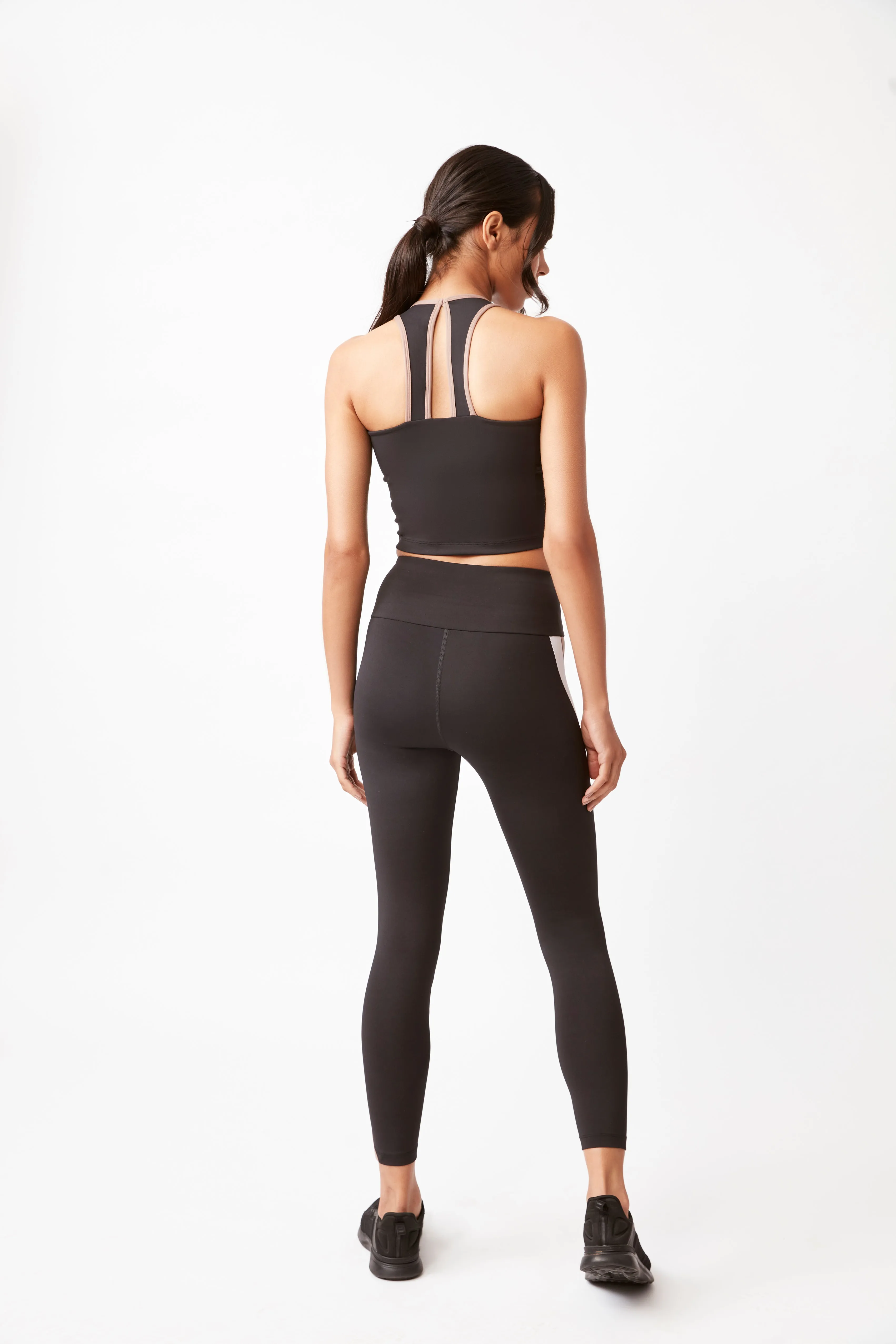 Onyx Candy Stripe Leggings