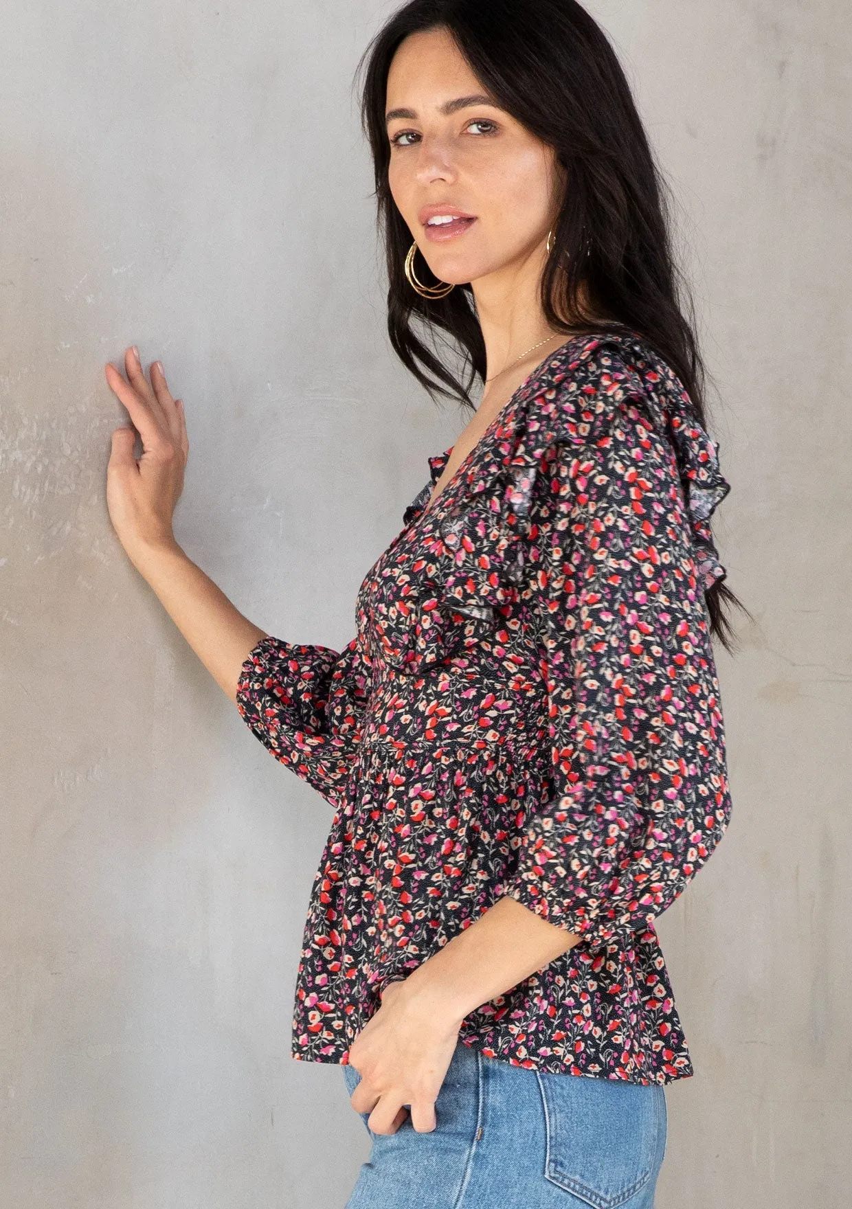 Open Road Peplum Top