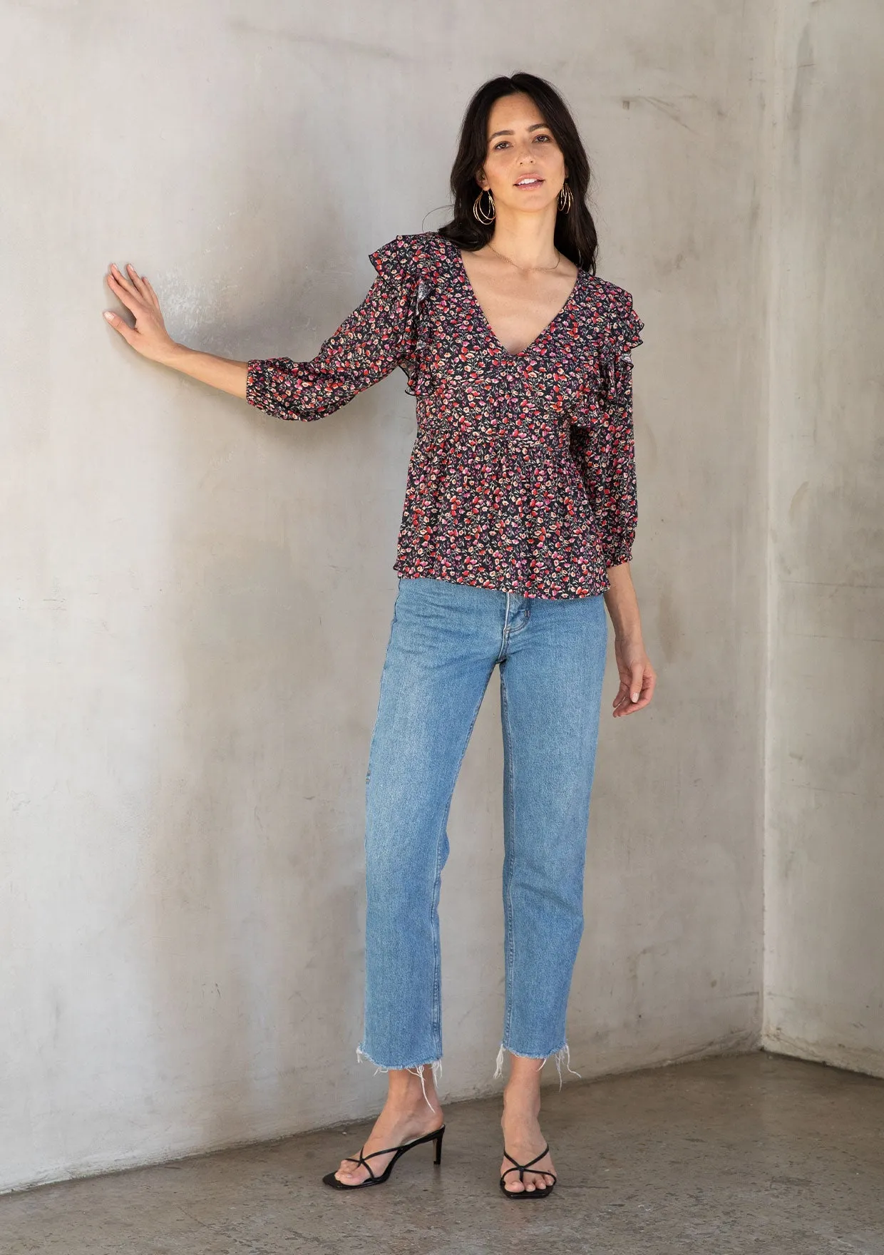 Open Road Peplum Top