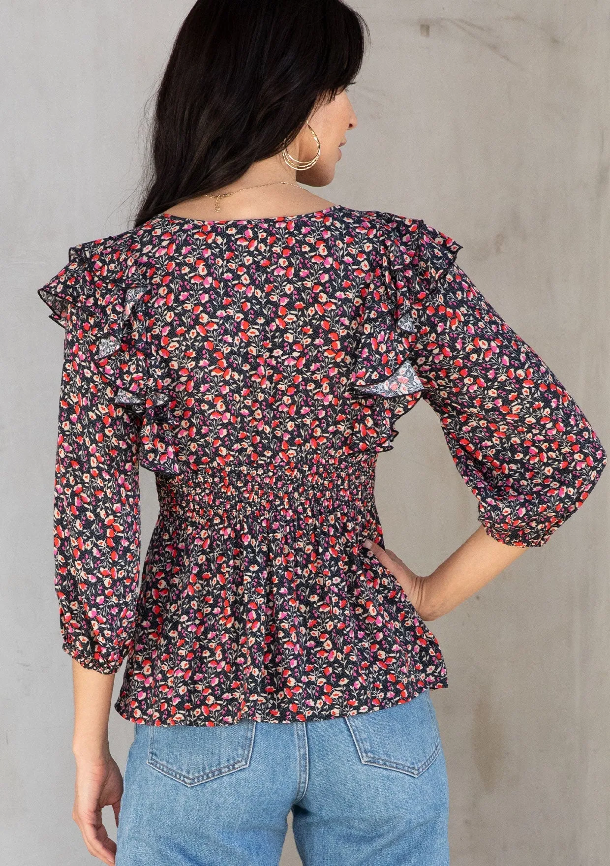 Open Road Peplum Top
