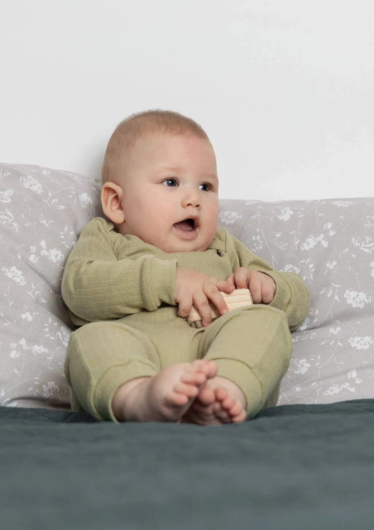 Organic Long-Sleeve Ribbed Romper