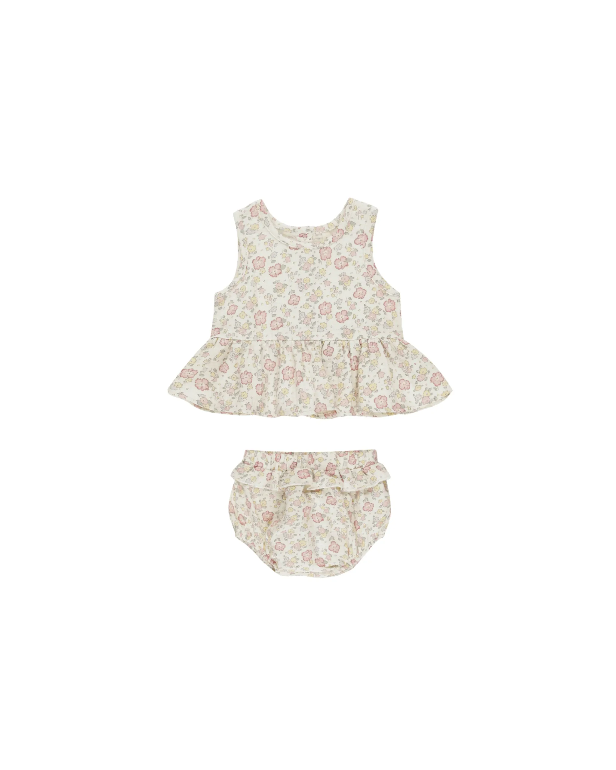 ORGANIC Sleeveless Peplum Set || Bloom
