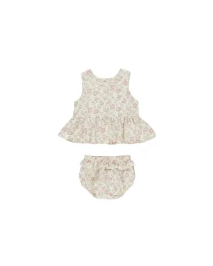 ORGANIC Sleeveless Peplum Set || Bloom