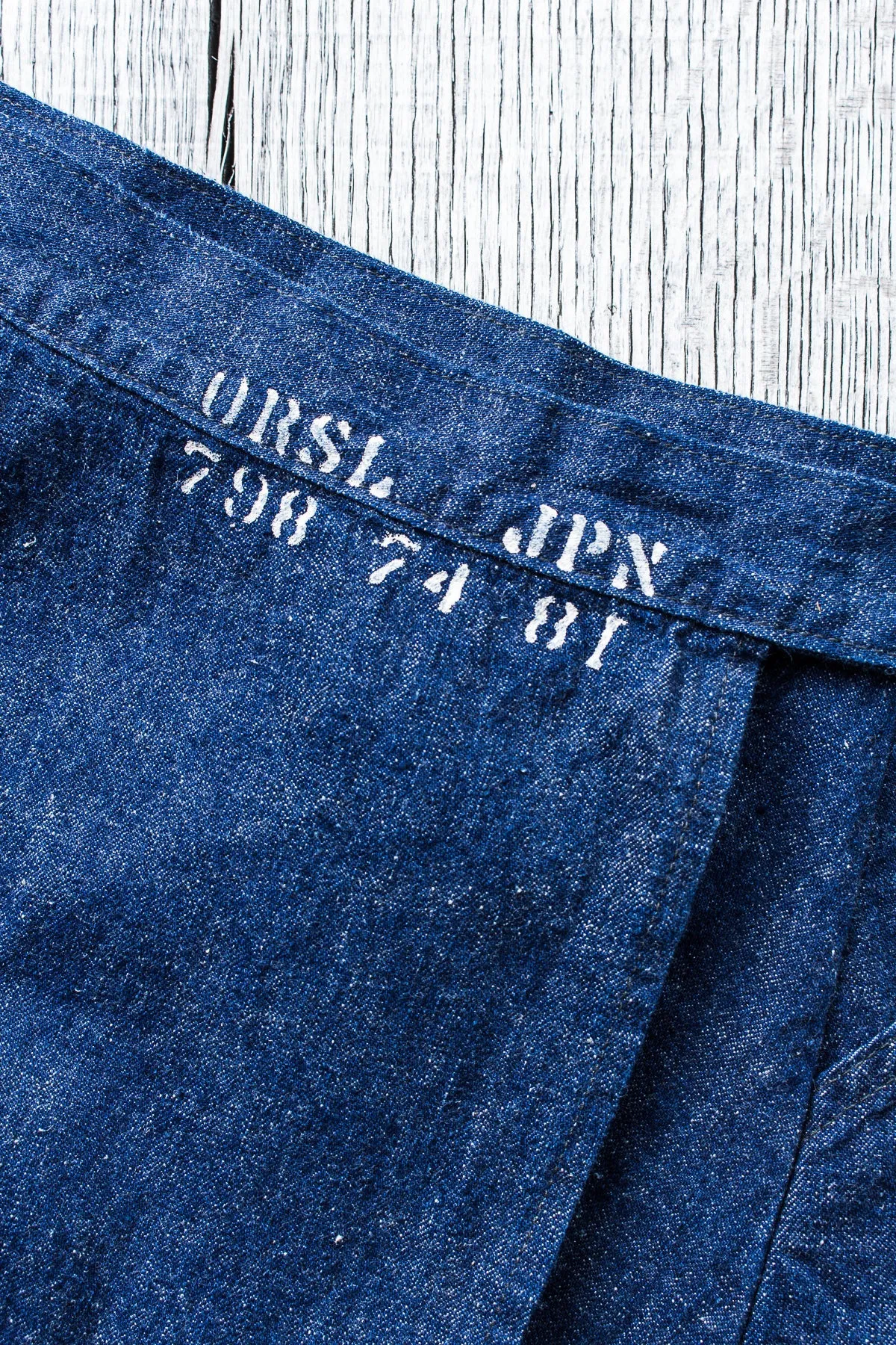OrSlow 4014 Women's Denim Wrap Long Skirt