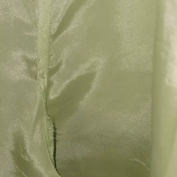 Oscar De La Renta Pink Label Pajama Set Green‎ Medium Satin Silky Tank Capris