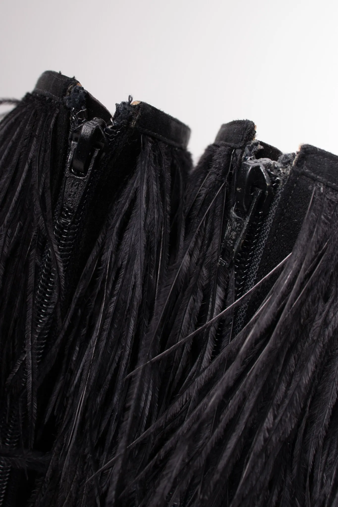 Ostrich Feather Boots