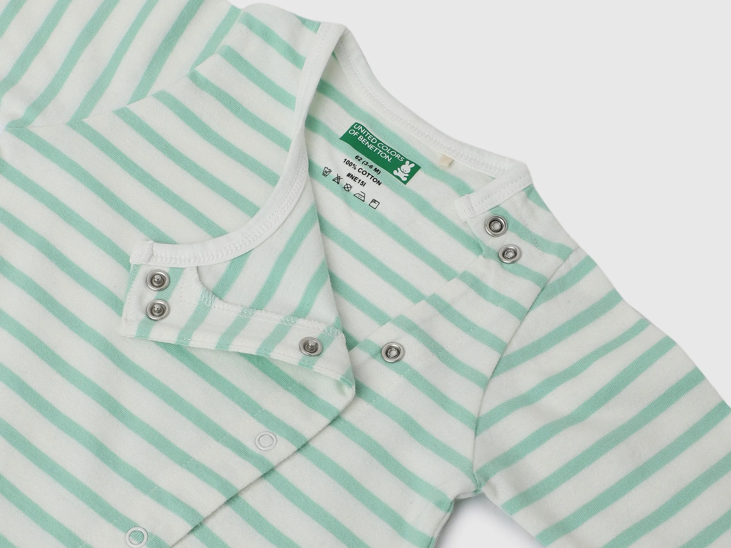 Pack of 2 100% Cotton Round Neck Full Sleeves Baby Rompers