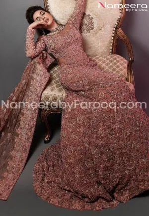 Pakistani Bridal Long Maxi With Heavy Dupatta #BB102