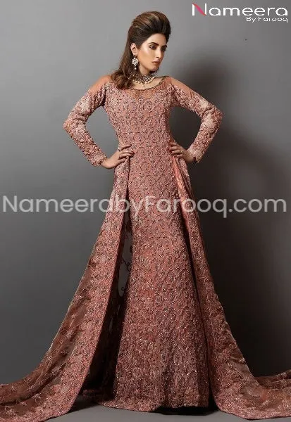 Pakistani Bridal Long Maxi With Heavy Dupatta #BB102