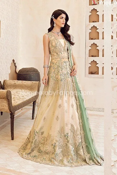Pakistani Bridal Maxi Dress for Wedding Online #BB254