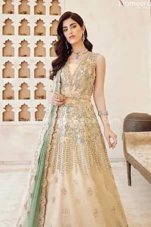Pakistani Bridal Maxi Dress for Wedding Online #BB254