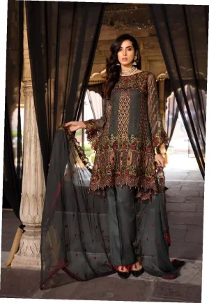 Pakistani Emerald Green Chiffon Colour Festive Wear 2019 # C1935