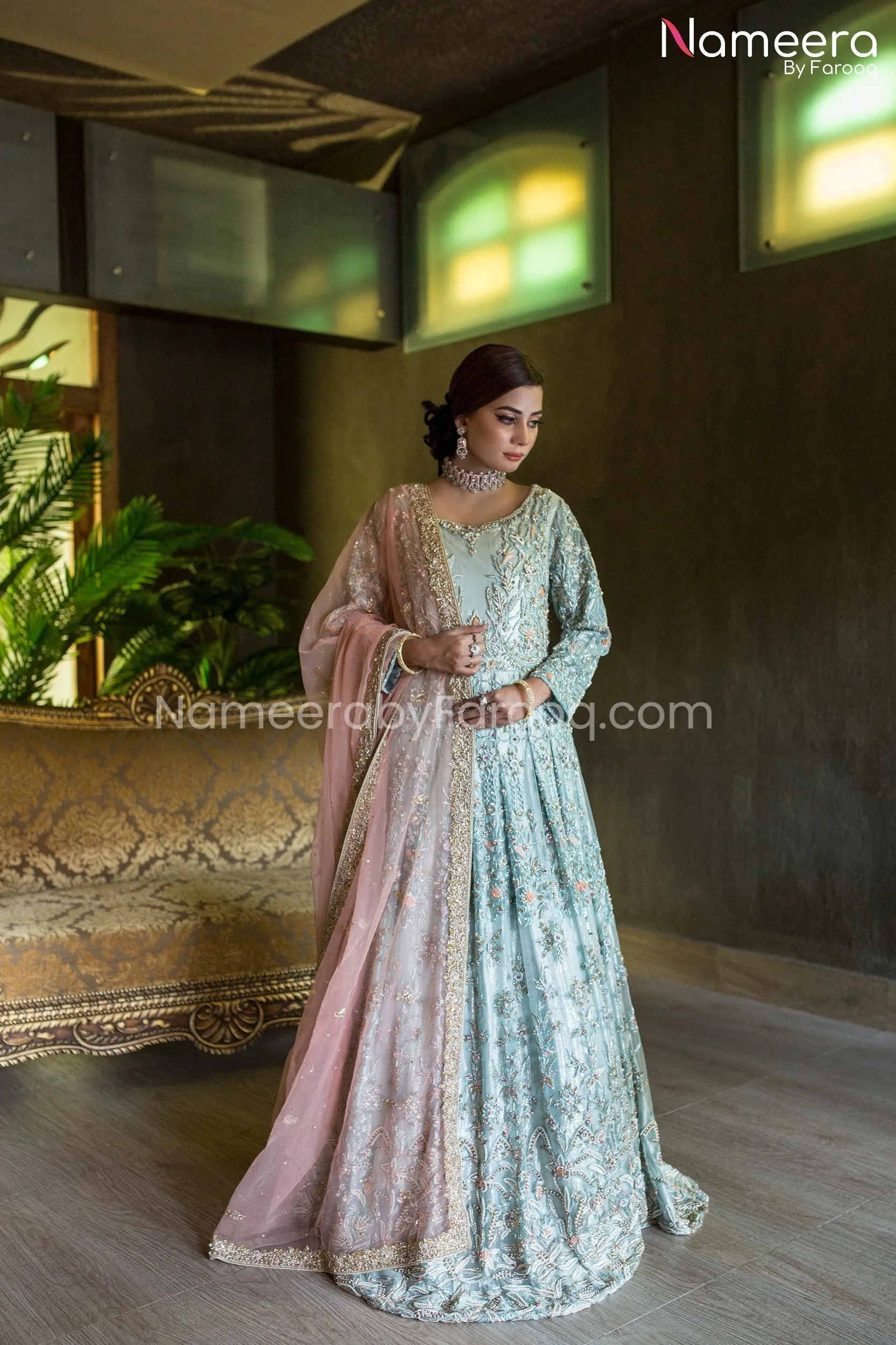 Pakistani Latest Bridal Maxi for Walima Online #BR149