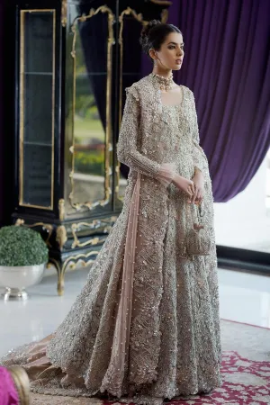Pakistani Latest Bridal Maxi for Wedding in Peach Color #C2085