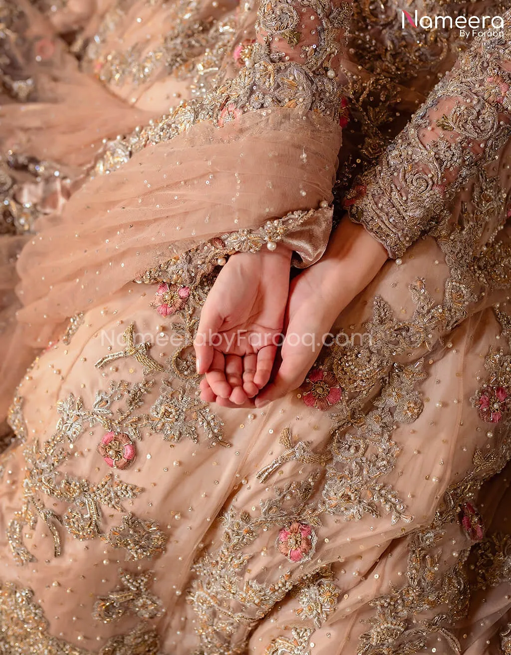 Pakistani Maxi Bridal Dress with Embroidery #BB257