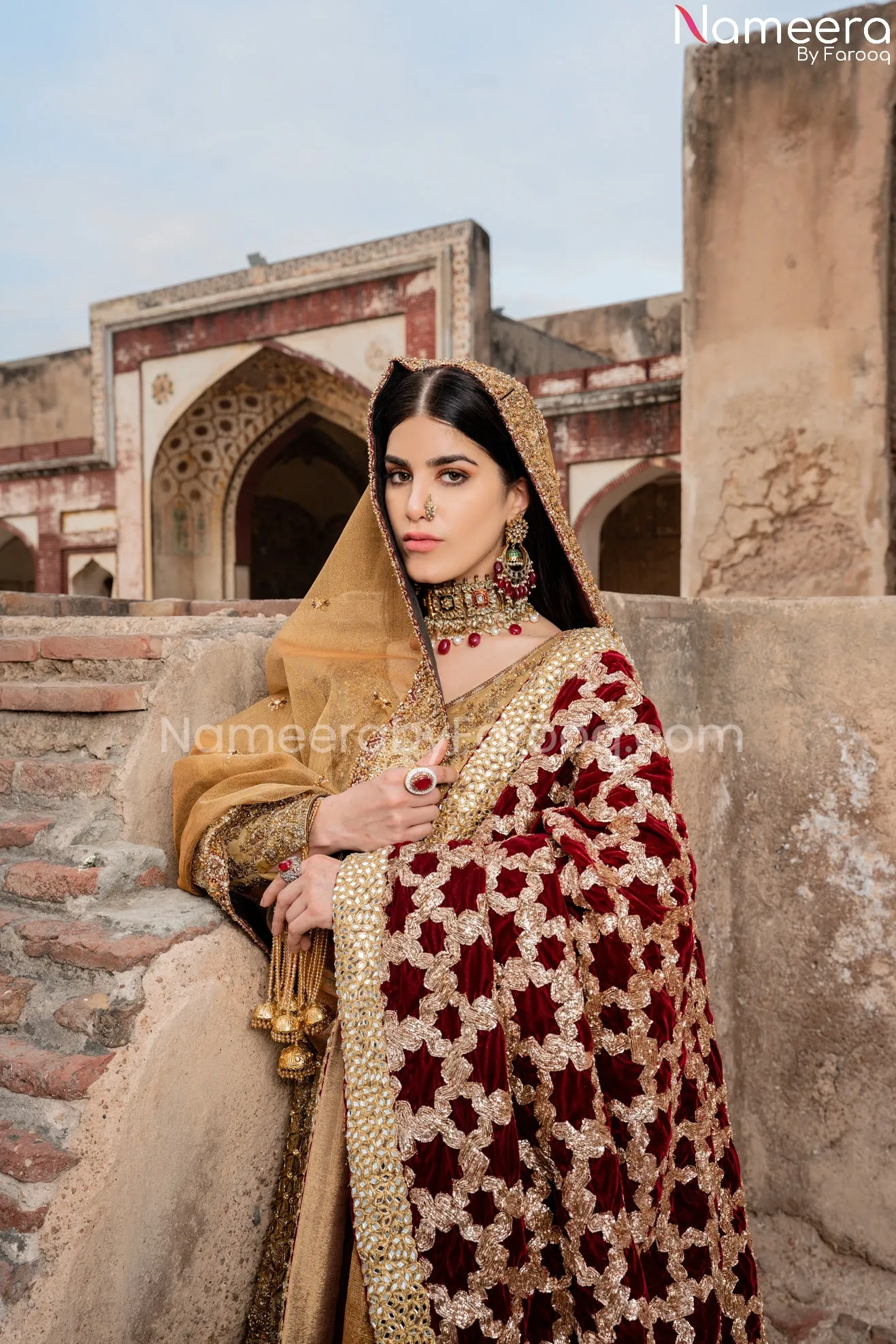 Pakistani Peplum Dress Ethnic with Sharara 2021 #BB289