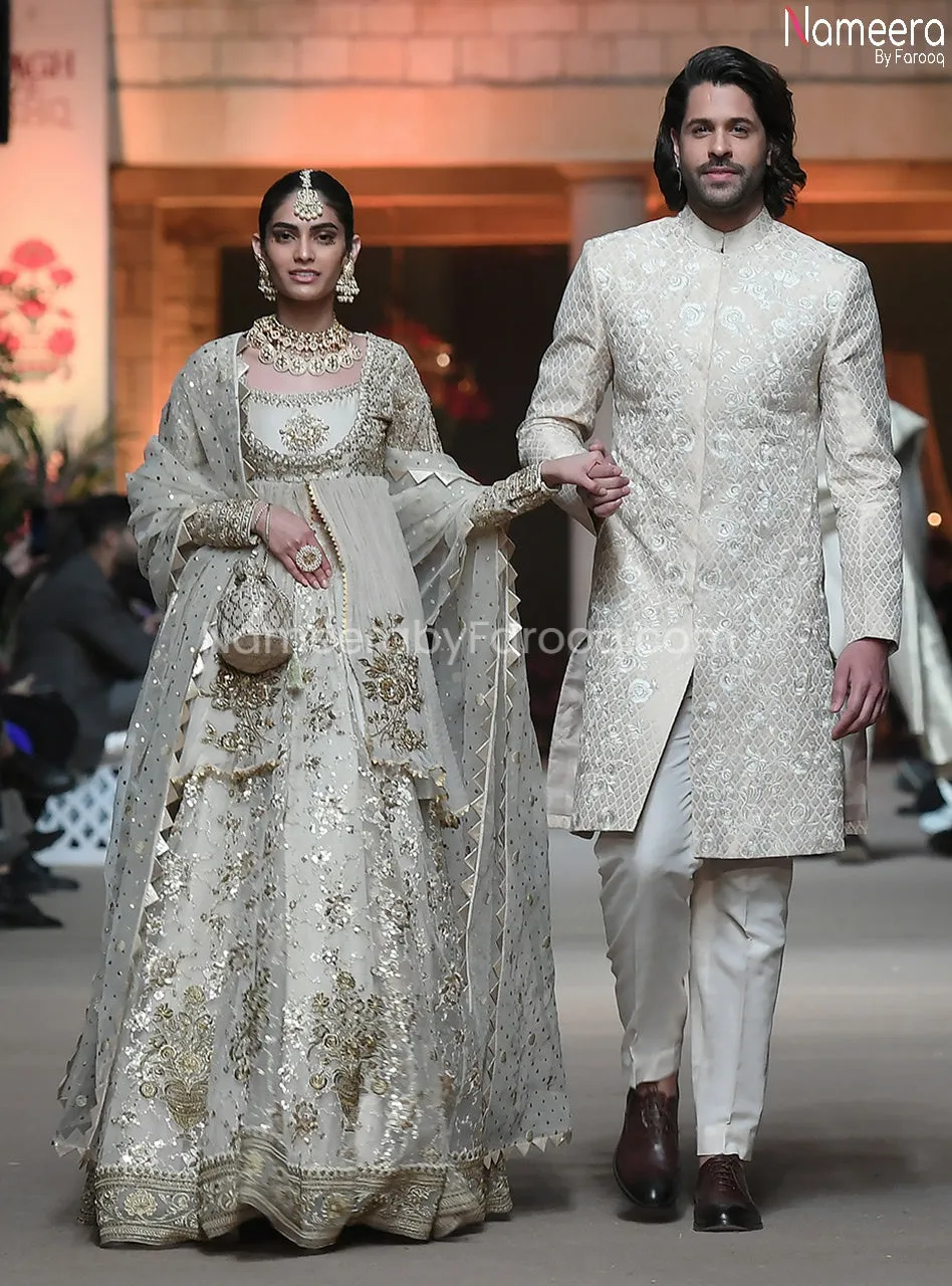 Pakistani White Lehenga Bridal for Wedding 2021 #BR180