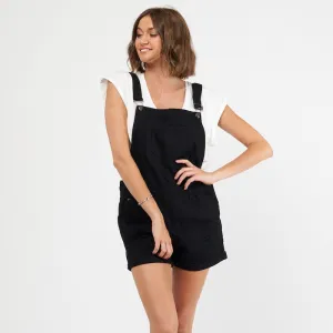 Paper Heart Denim Overalls - Black