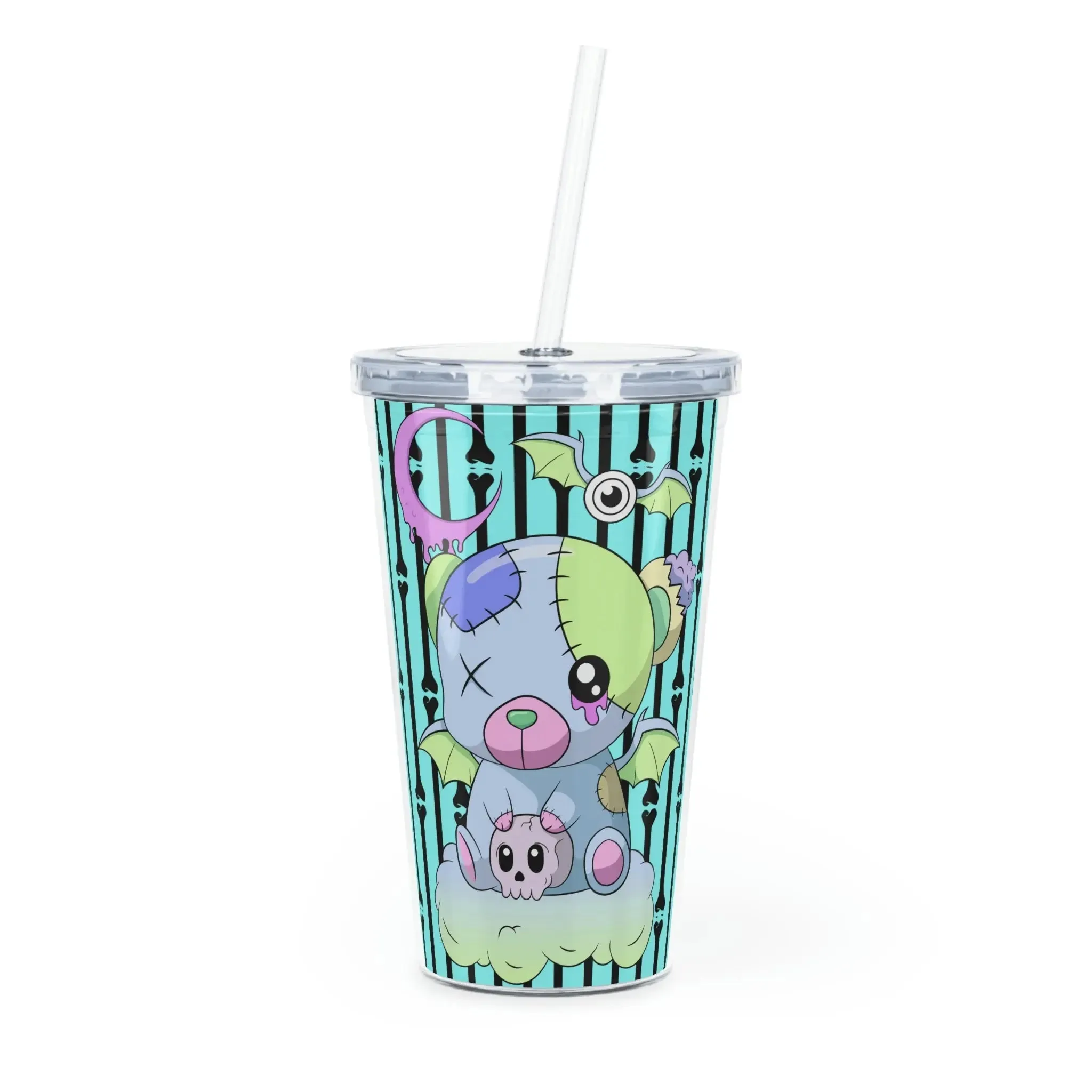 Pastel Goth Cute Bear Tumbler