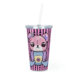 Pastel Goth Stitch Bear Tumbler