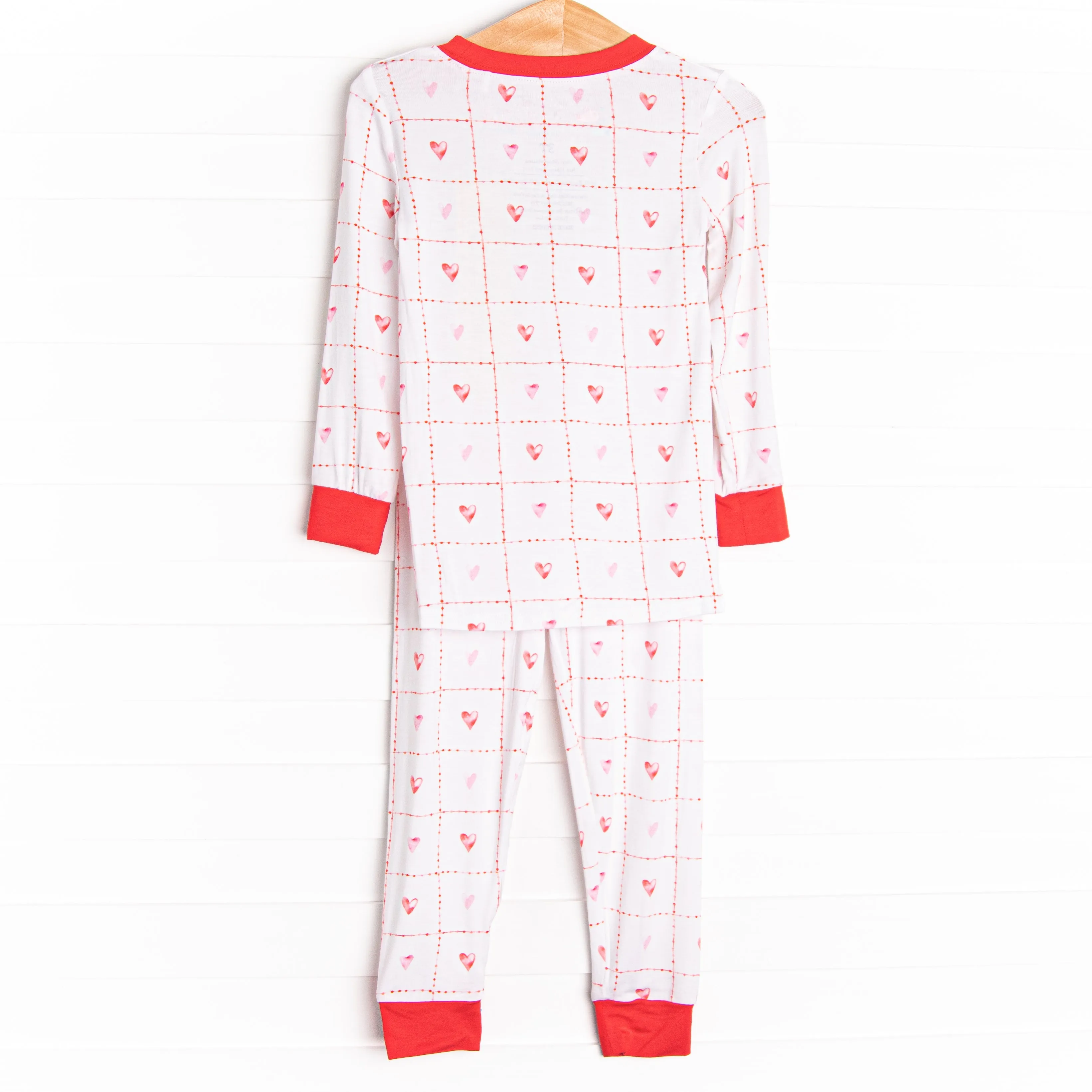 Patchwork Promise Bamboo Pajama Set, Red